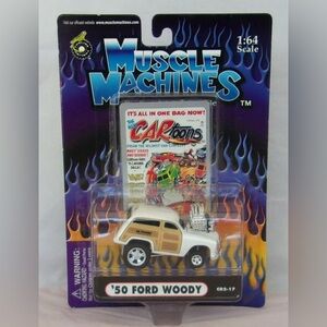 Muscle Machines 1950 '50 Ford Woody 1:64 Scale 2002 Die Cast Adult Colle…